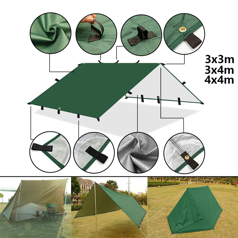 Outdoor Camping Automatic Quick Opening Tent - 4x4m 4x3m 3x3m 19 Hang Points