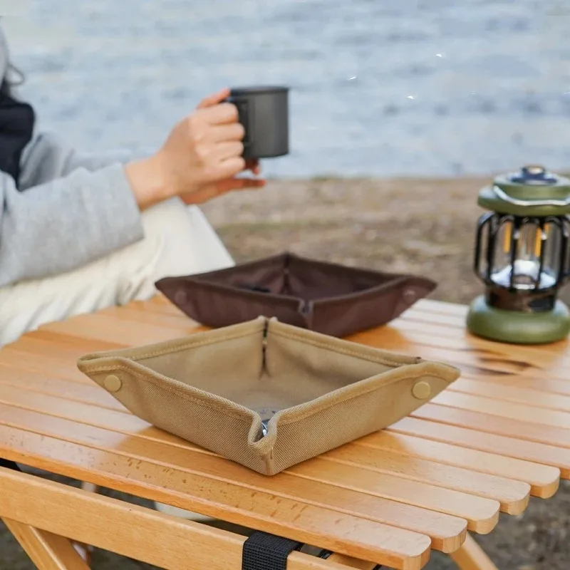 Outdoor Camping Folding Storage Box - Camping Storage Tray Home Travel Storage