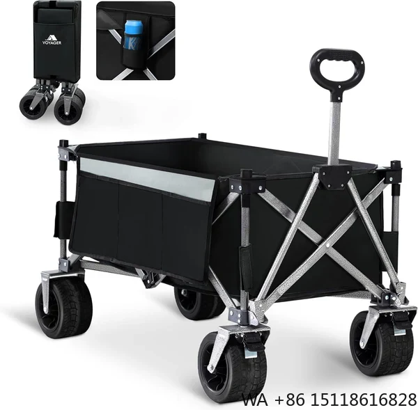 Outdoor Camping Wagon - Collapsible Camping Wagon Portable Foldable Utility