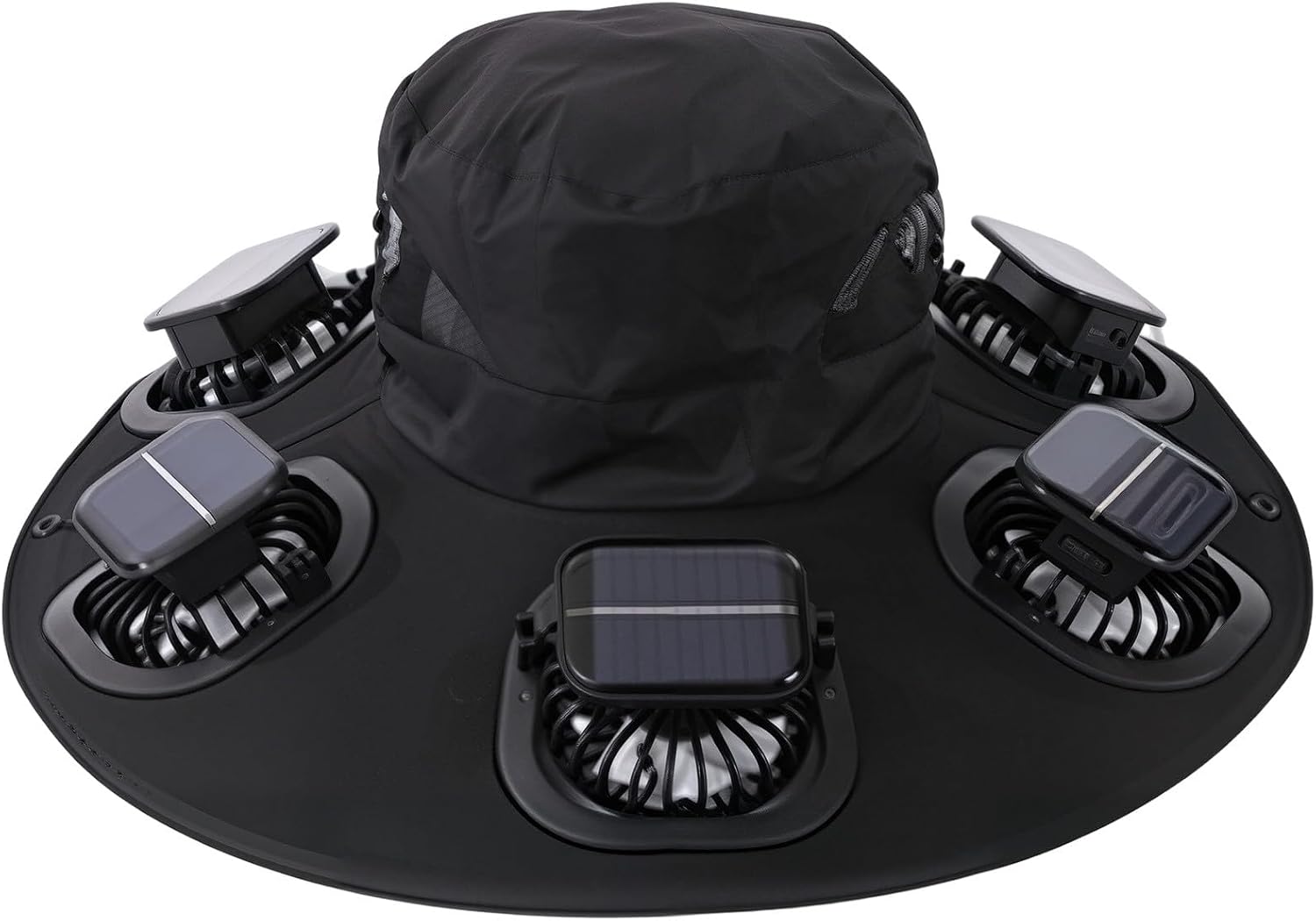 Outdoor Camping Fan - Hot 6 Fans Solar Fan Hat