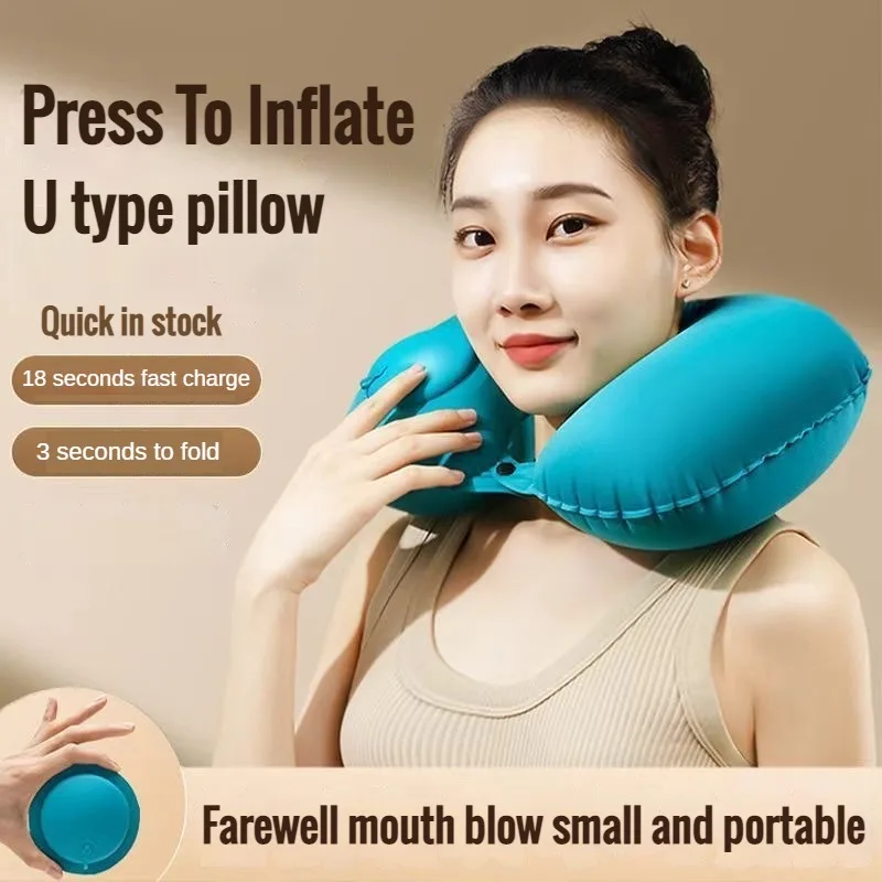 Camp Pillow Compressible - Car Portable Neck Protection U-shaped Compression