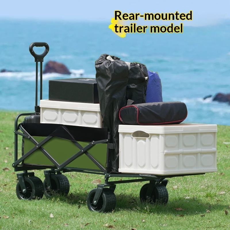 Outdoor Camping Wagon - Factory Sale Four Wheel Platform Camping