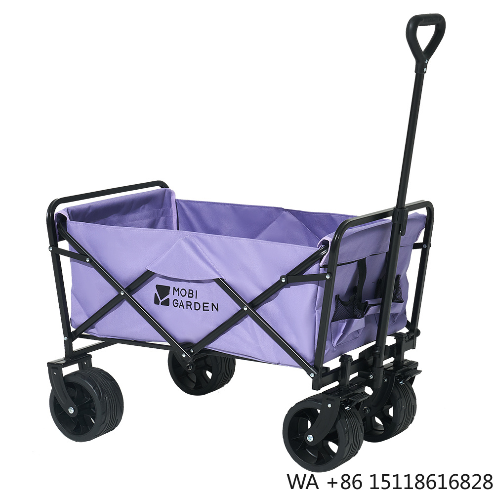Outdoor Camping Wagon - Mobi Garden Foldable Four-Wheel Portable Wagon