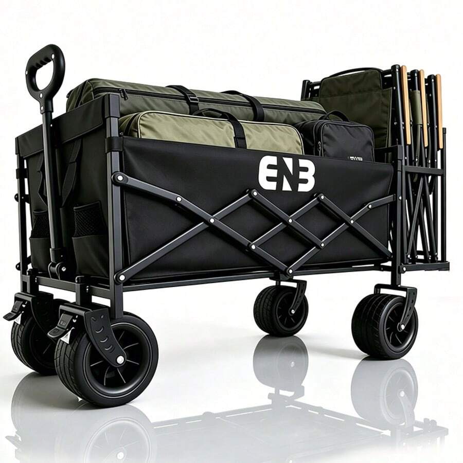 Outdoor Camping Trolley - New Portable Camping Cart, All-Terrain Garden