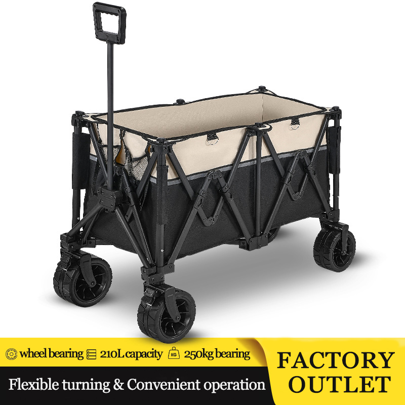 Outdoor Camping Wagon - Extra Long Extender Wagon Cart, 260L