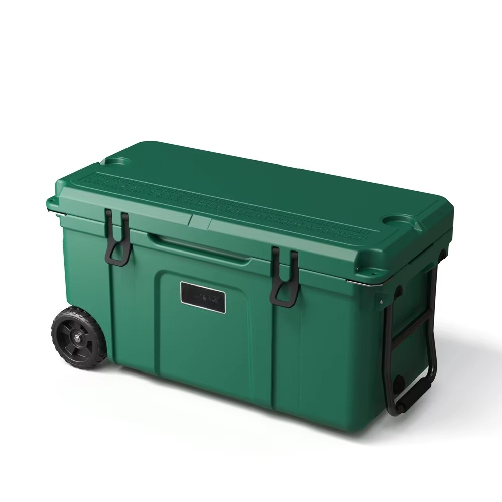 Outdoor Camping Trolley - 70QT Custom Logo Lunch Insulated Roto