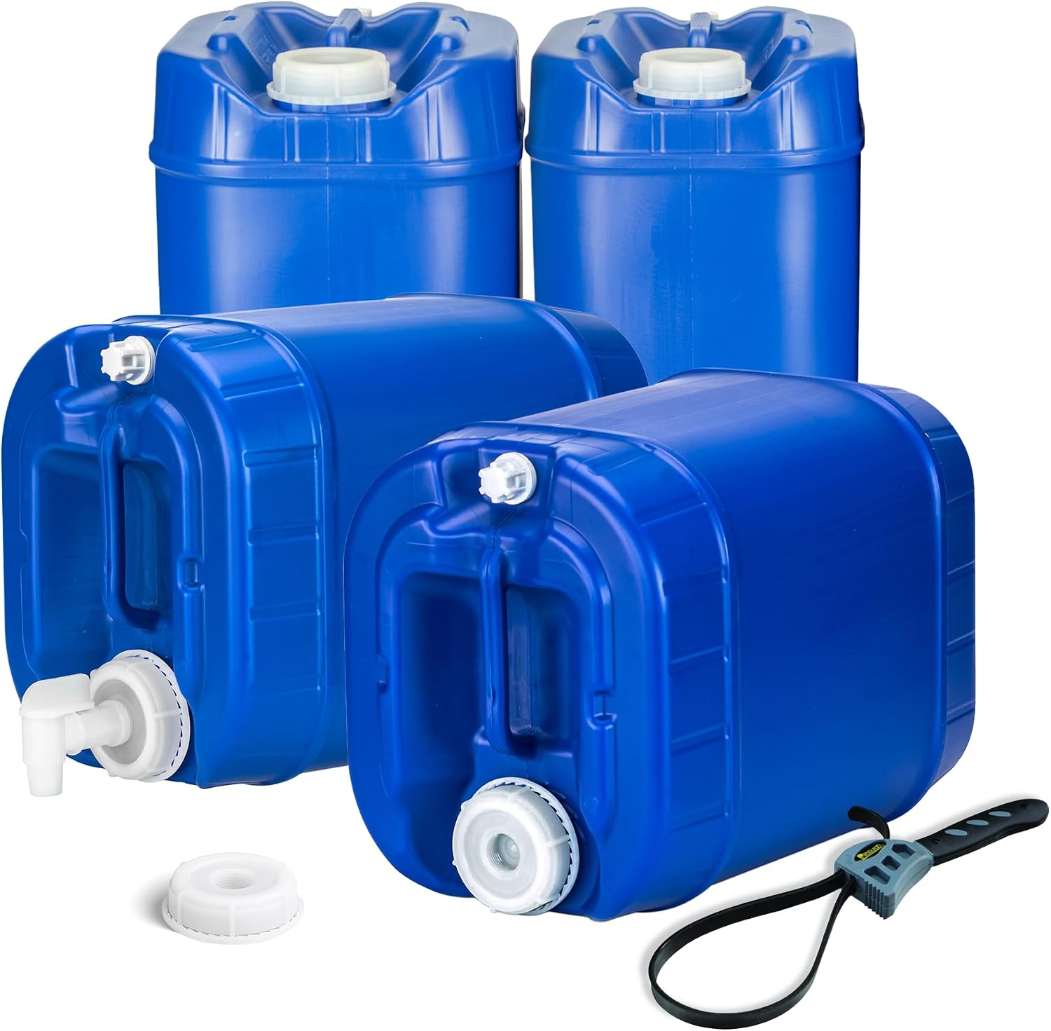 Outdoor Camping Water Tank - Stackable Emergency Water Storage Containers, Six