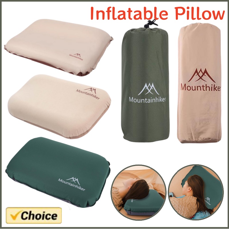 Camp Pillow Compressible - Portable 3D Ultralight Self Inflating Sleeping
