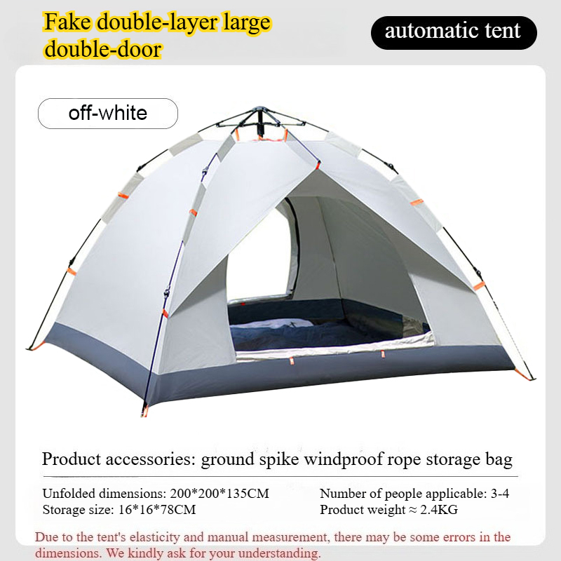 Outdoor Camping Automatic Quick Opening Tent - Automatic Pop Up Camping Tent, Waterproof