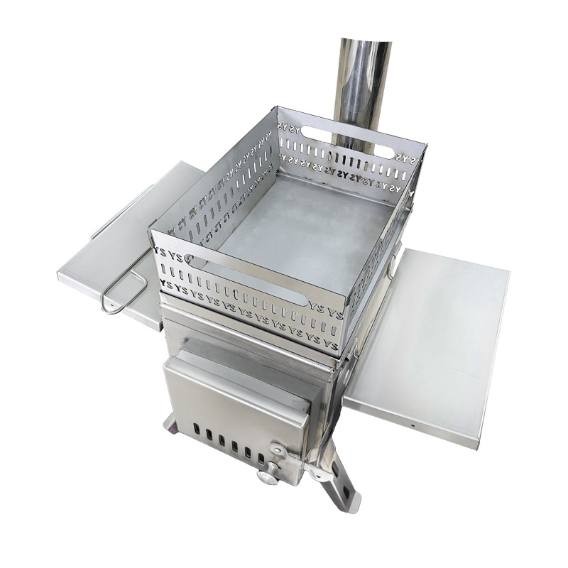 Outdoor Camping Wood Burning Stove - Stainless Steel Sauna Stove for Outdoor