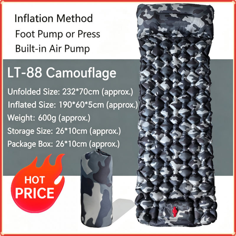 Camp Pillow Compressible - Outdoor Camping Inflatable Mattress Sleeping Pad