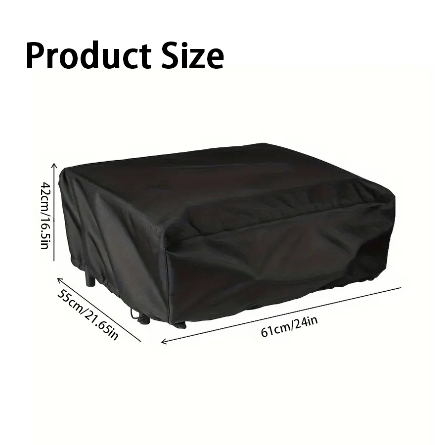 Outdoor Camping Grill - 1pc Black Oven Protective Cover with