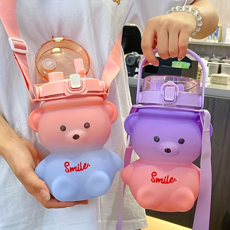 Bear Canister - 1pc Cute Bear Water Bottle BPA-Free