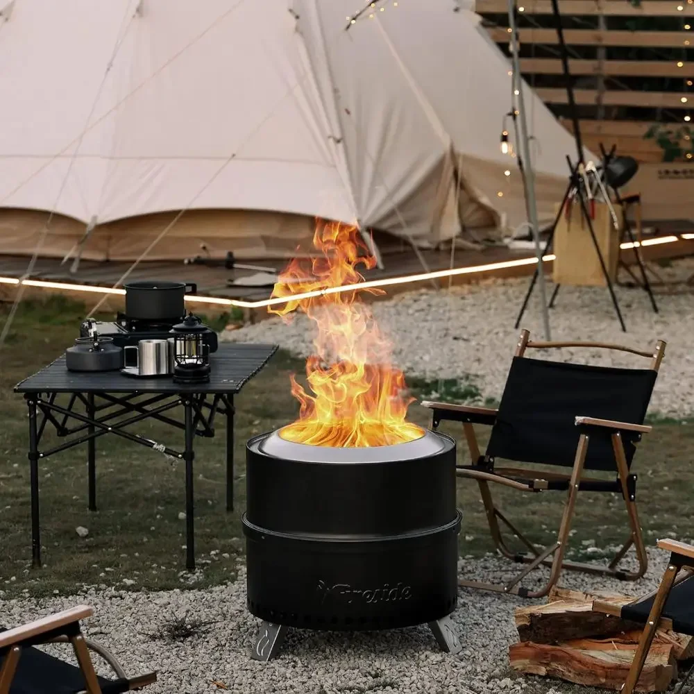 19 Inch Portable Outdoor Wood  - Outdoor Camping Wood Burning Stove ulasan dan harga