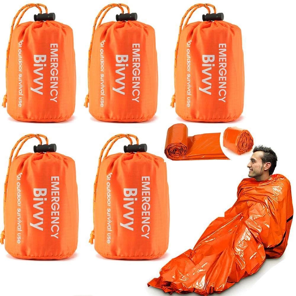 1-5Pack Emergency Sleeping Bag - Emergency Mylar Blanket ulasan dan harga
