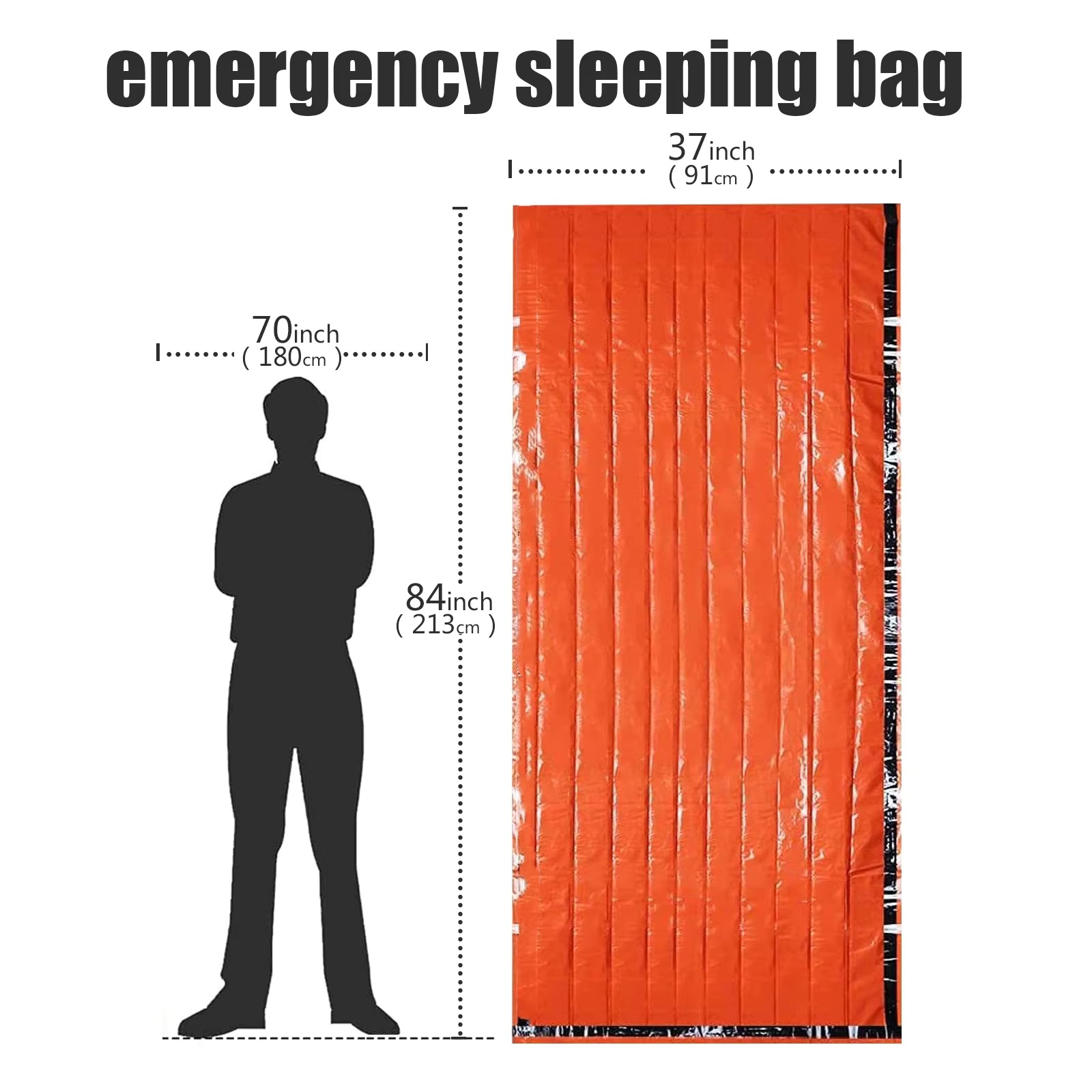 1-5Pack Emergency Sleeping Bag - Emergency Mylar Blanket ulasan dan harga