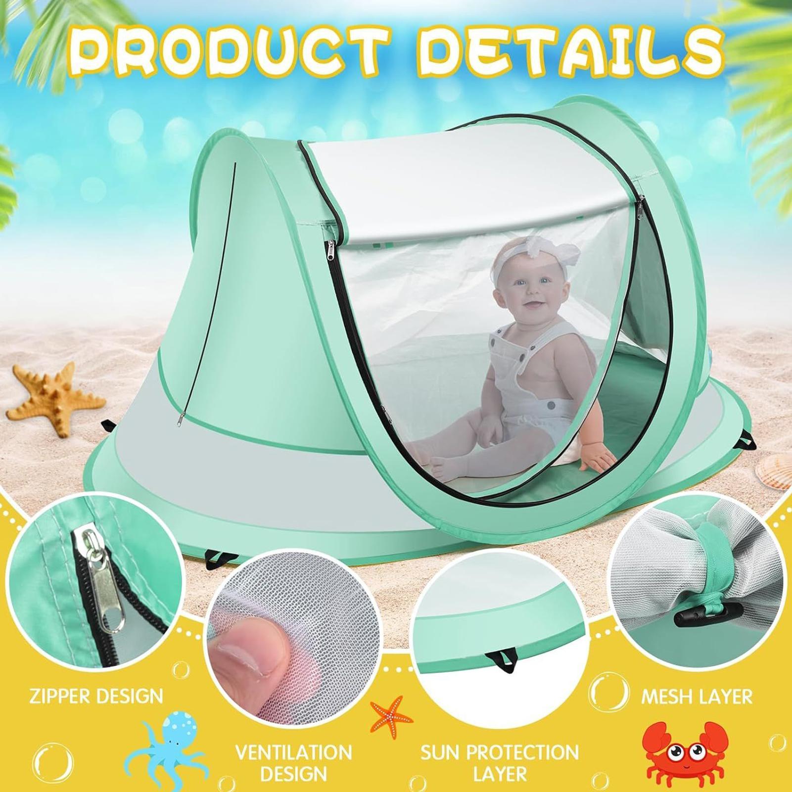 Toddler Beach Tent Outdoor Bab - Outdoor Camping Automatic Quick Opening Tent ulasan dan harga