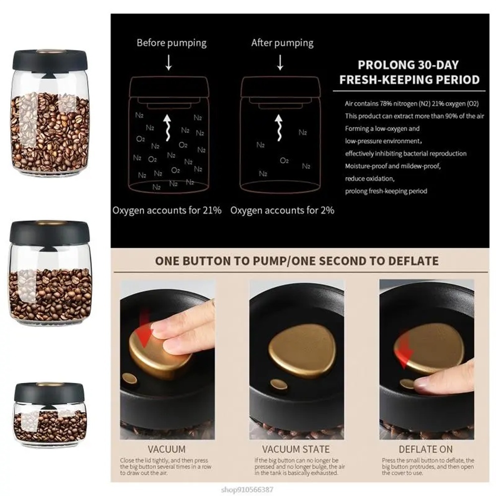 1pack Coffee Bean Storage Cont - Bear Canister ulasan dan harga