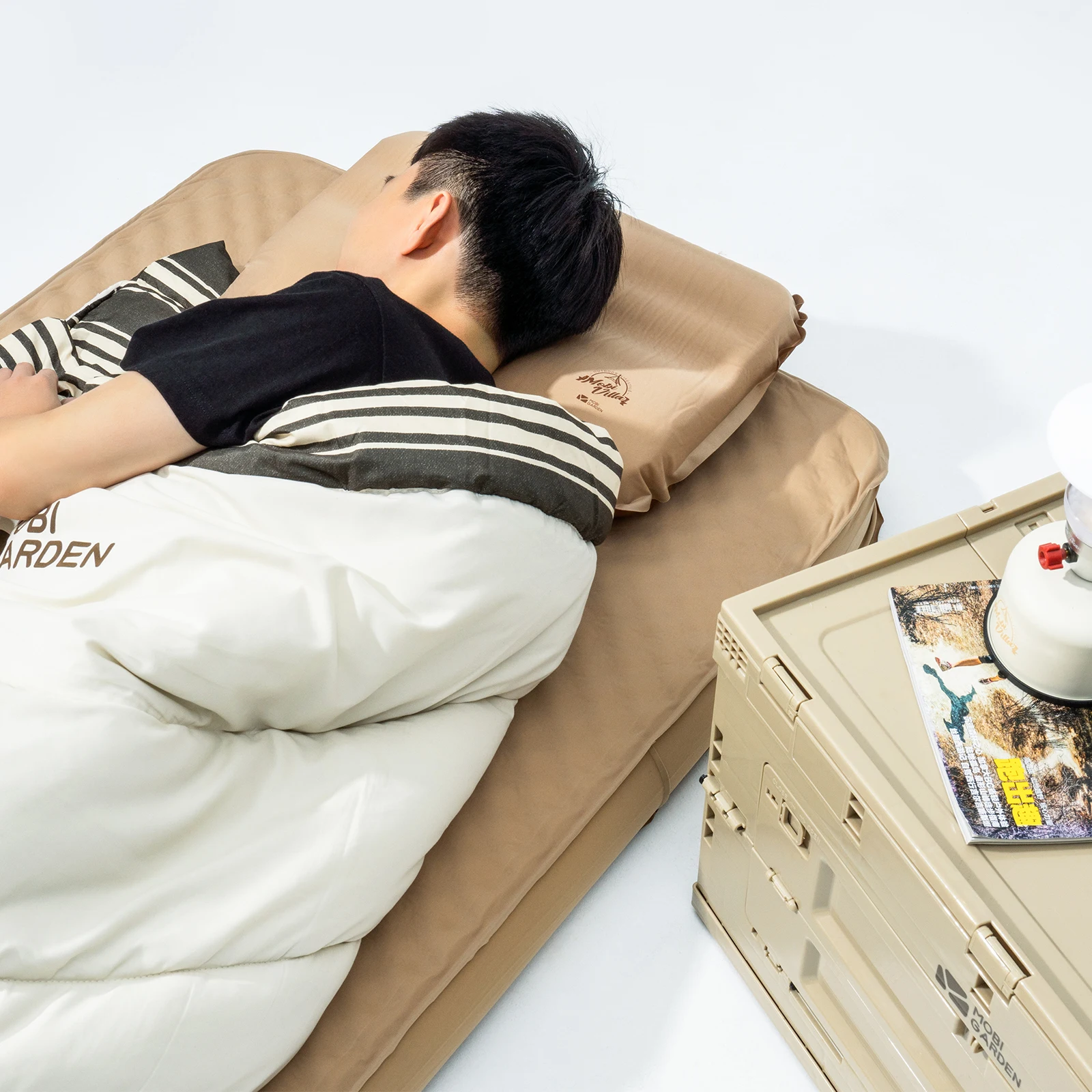 MOBI GARDEN Upgraded Portable  - Camp Pillow Compressible ulasan dan harga