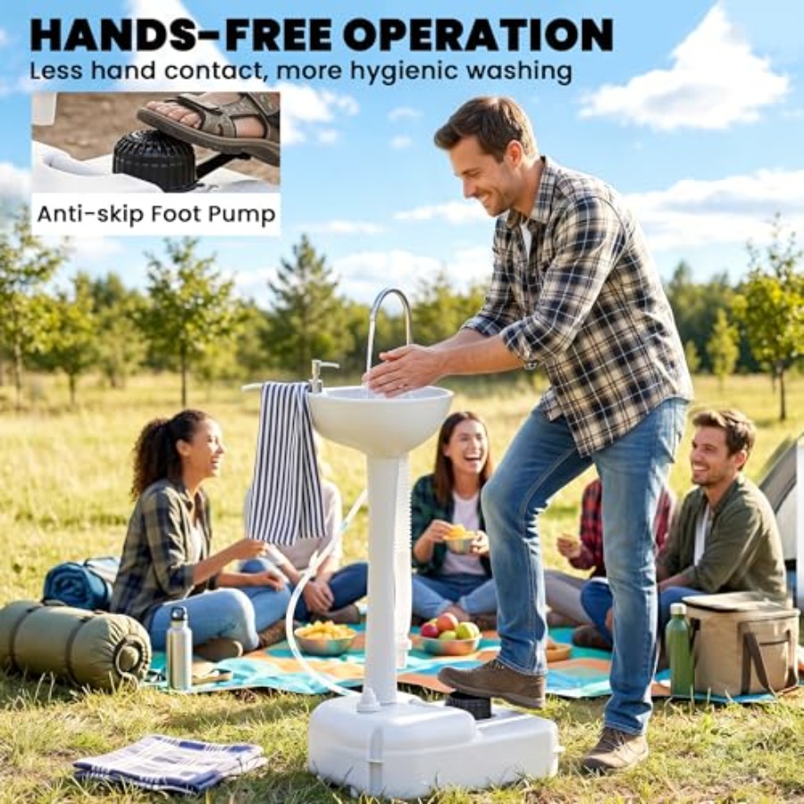 Portable camping sink for RV a - Outdoor Camping ulasan dan harga
