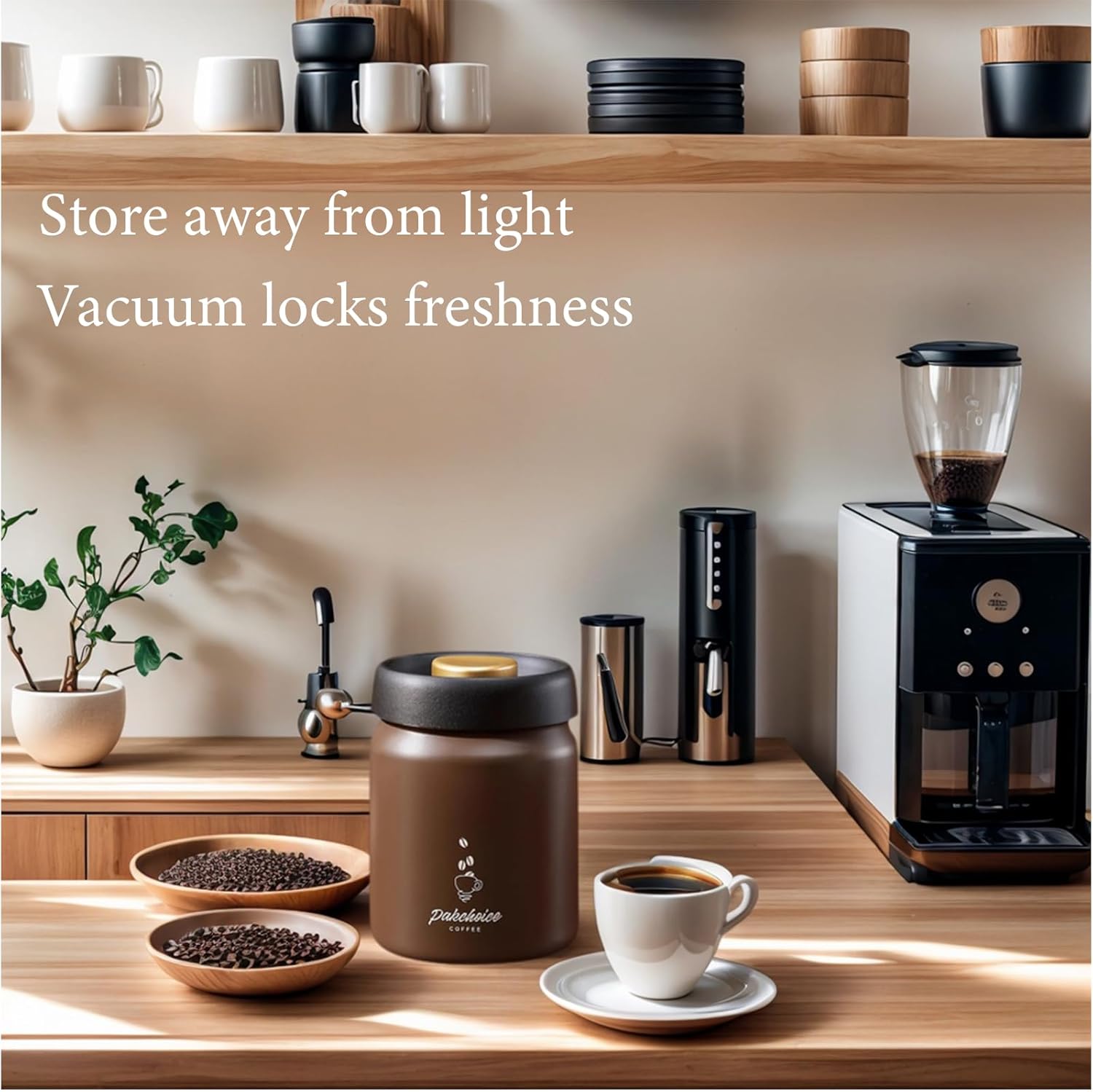 Vacuum Coffee Bean Storage Con - Bear Canister ulasan dan harga