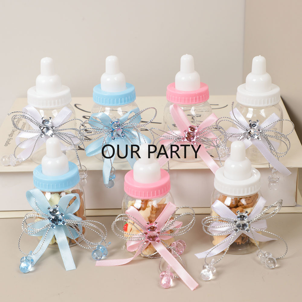 6/12Pcs Plastic Feeding Bottle - Bear Canister ulasan dan harga