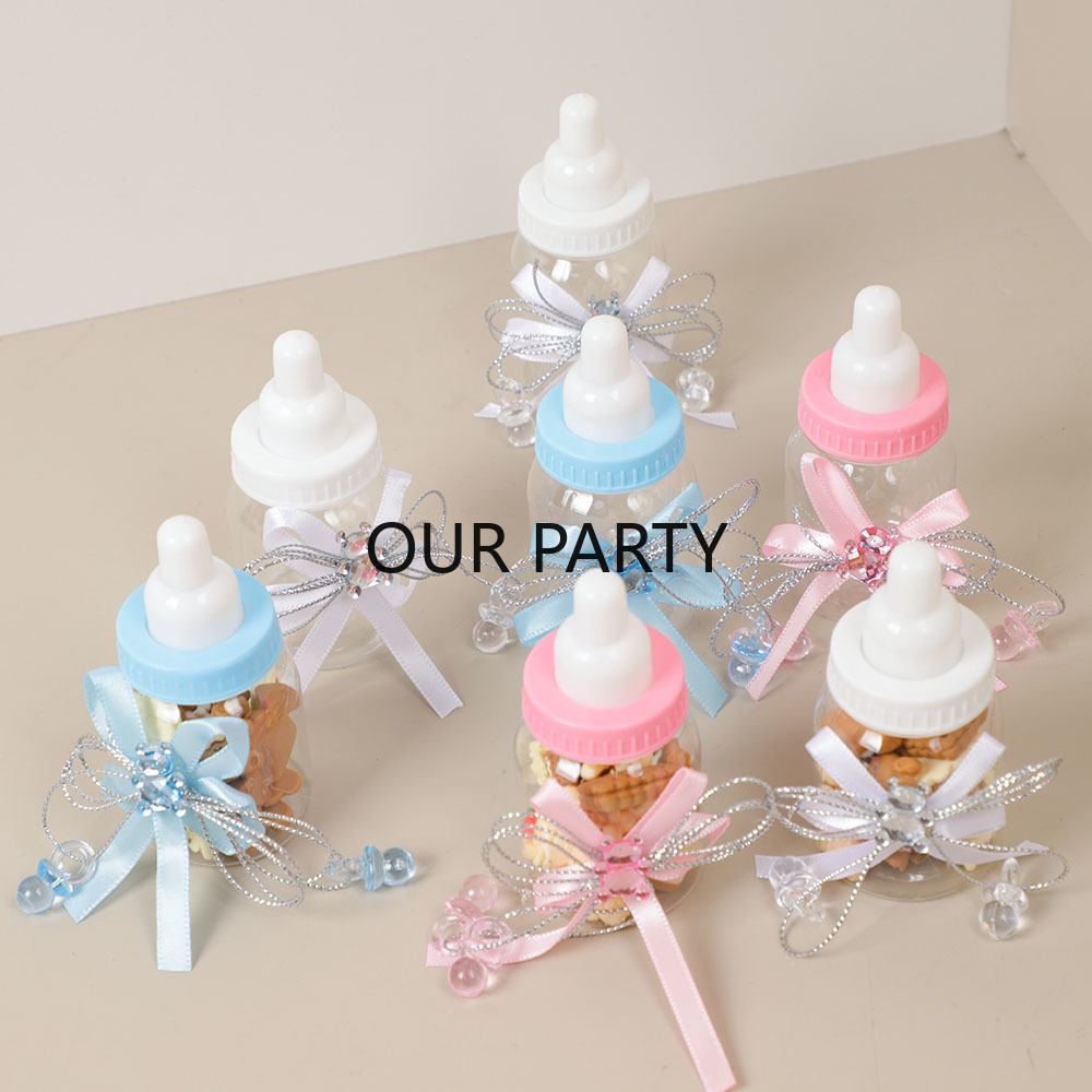 6/12Pcs Plastic Feeding Bottle - Bear Canister ulasan dan harga