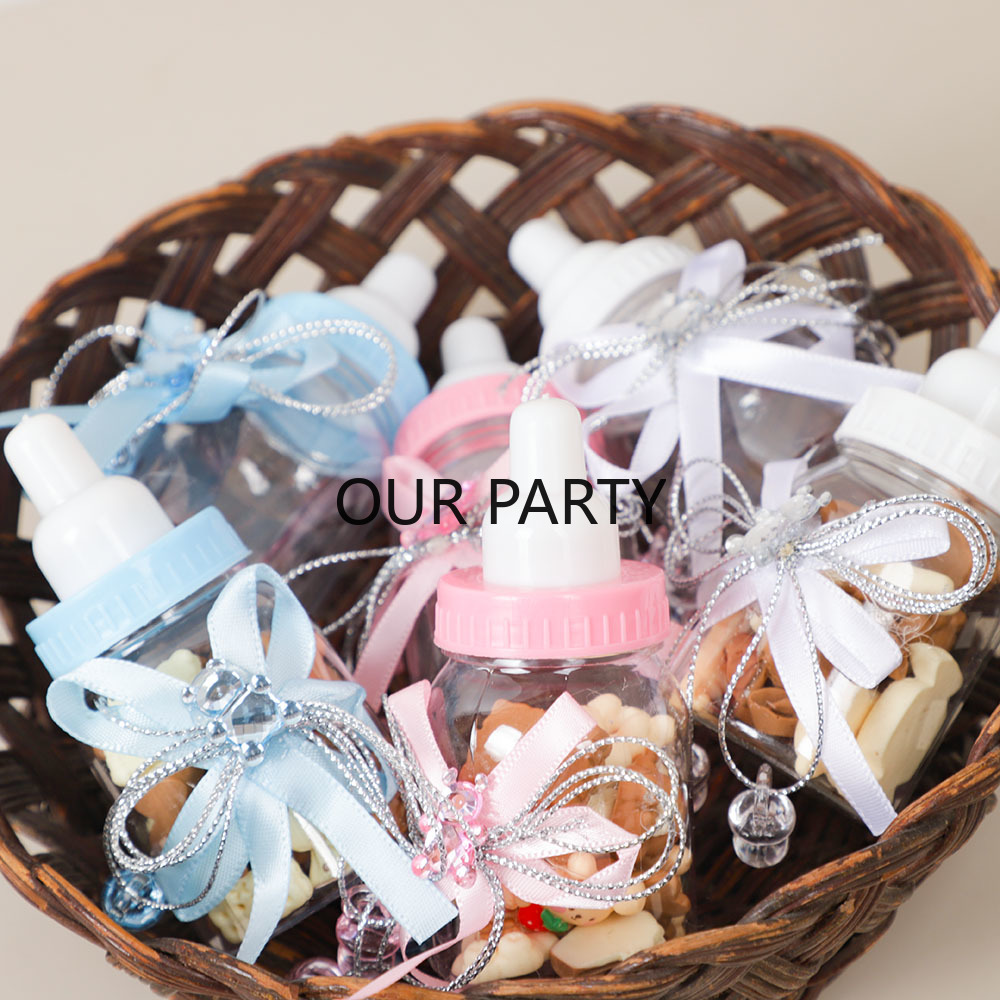 6/12Pcs Plastic Feeding Bottle - Bear Canister ulasan dan harga