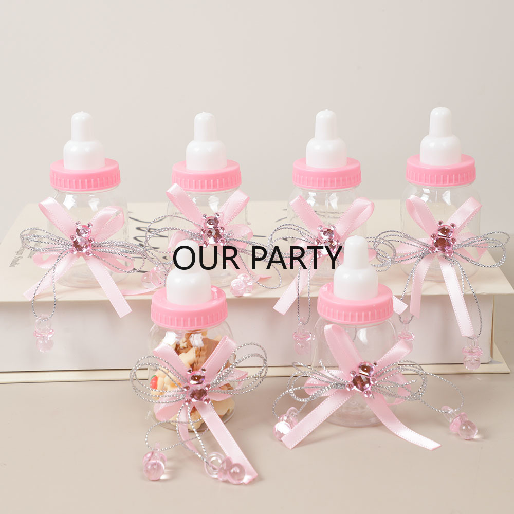 6/12Pcs Plastic Feeding Bottle - Bear Canister ulasan dan harga