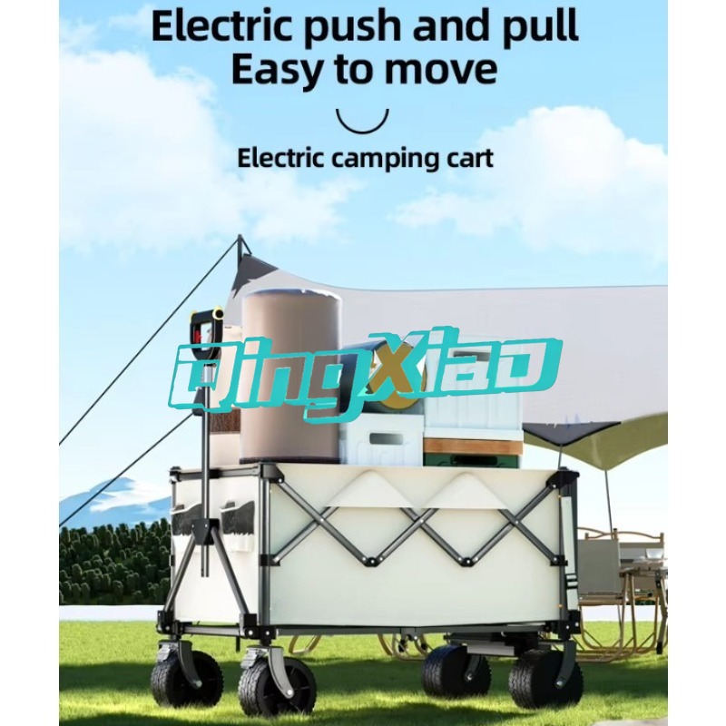 Electric Ride On Folding Campi - Outdoor Camping Trolley ulasan dan harga