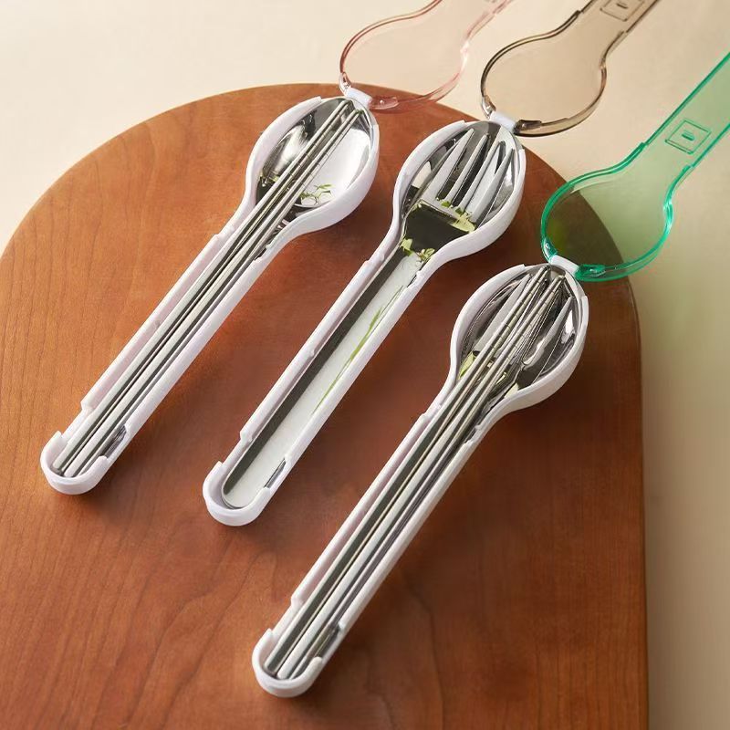 Portable Cutlery Set with Stor - Outdoor Camping Knife ulasan dan harga