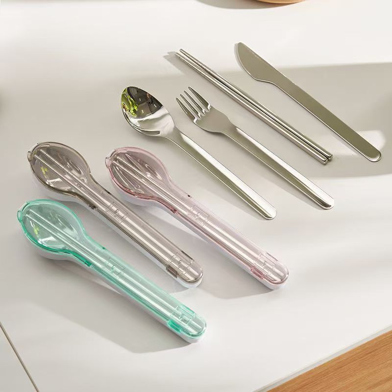 Portable Cutlery Set with Stor - Outdoor Camping Knife ulasan dan harga
