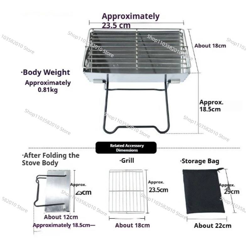 Stable Outdoor Camping Flat Ba - Outdoor Camping Grill ulasan dan harga