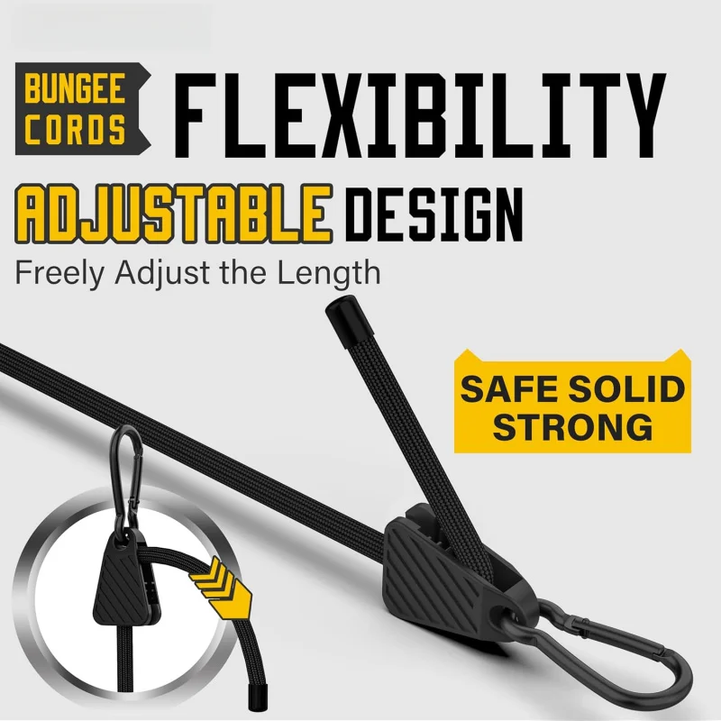 1-6PCS Adjustable Bungee Cord  - Outdoor Camping Extension Cord ulasan dan harga
