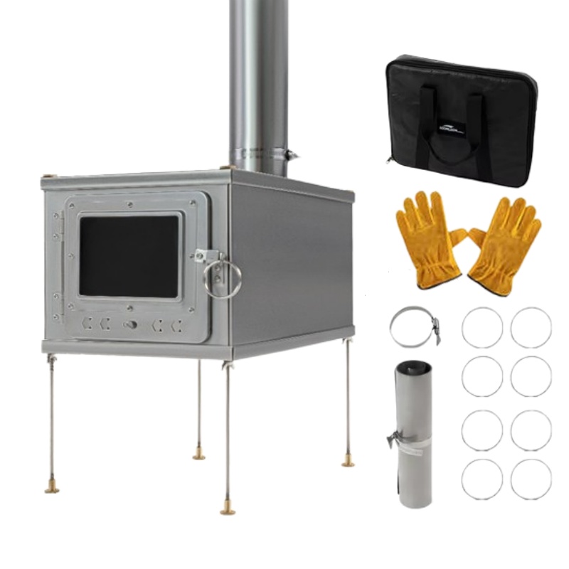 Foldable  Tent Stove Lightweig - Outdoor Camping Wood Burning Stove ulasan dan harga