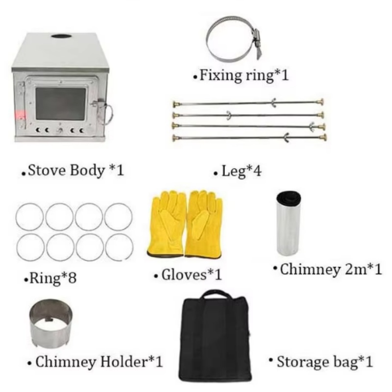 Foldable  Tent Stove Lightweig - Outdoor Camping Wood Burning Stove ulasan dan harga