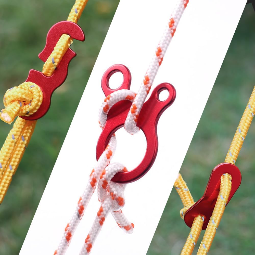 20Pcs Aluminum Alloy Tent Guyl - Outdoor Camping Extension Cord ulasan dan harga