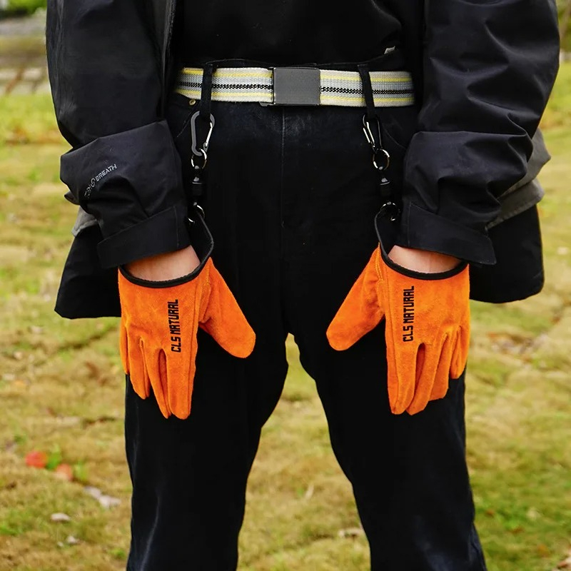 Heat Resistant BBQ Gloves Cowh - Outdoor Camping Grill ulasan dan harga
