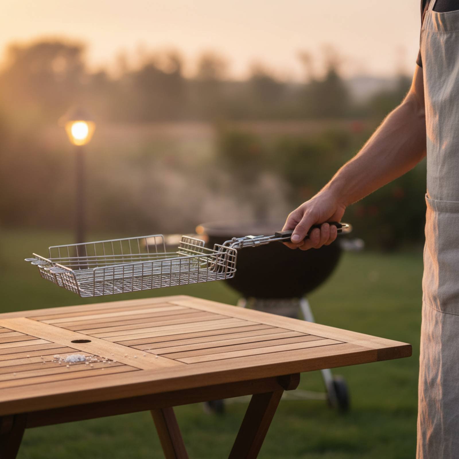 Wood Handle Grill Basket Porta - Outdoor Camping Direct ulasan dan harga