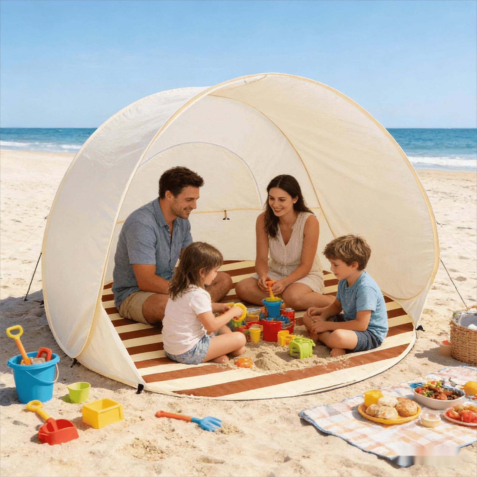 Portable Quick-opening Beach T - Outdoor Camping Automatic Quick Opening Tent ulasan dan harga
