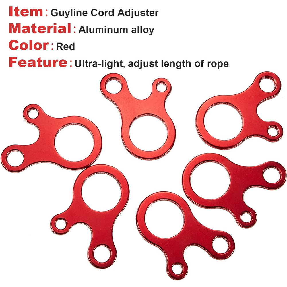 5/20pcs Tent Rope Buckles 3 Ho - Outdoor Camping Extension Cord ulasan dan harga