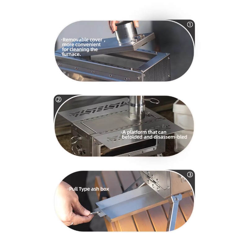 2026 Outdoor Portable Tent Cam - Outdoor Camping Wood Burning Stove ulasan dan harga