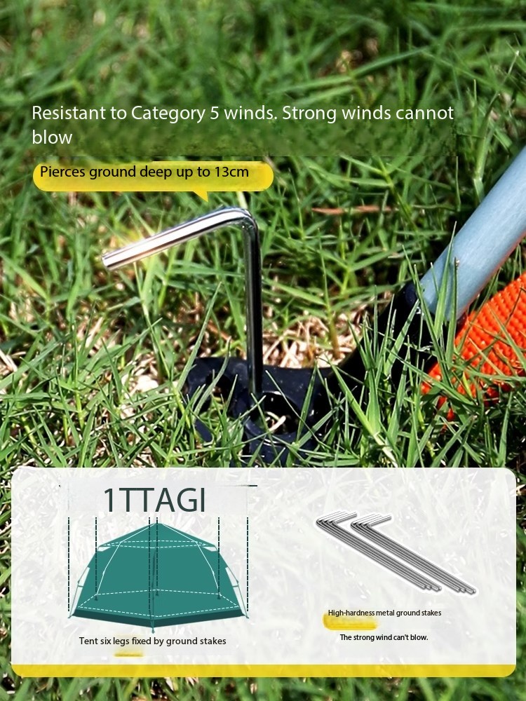 캠핑용품 땡처리 6-8 Person Camping Eq - Outdoor Camping Automatic Quick Opening Tent ulasan dan harga