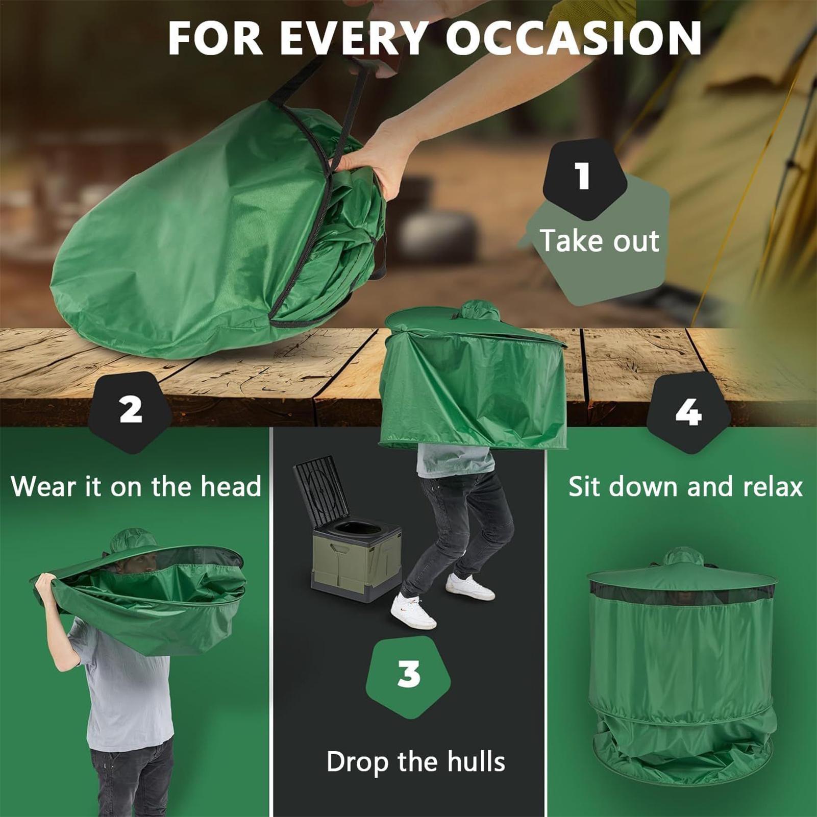 Camping Toilet Tent Portable C - Outdoor Camping Automatic Quick Opening Tent ulasan dan harga