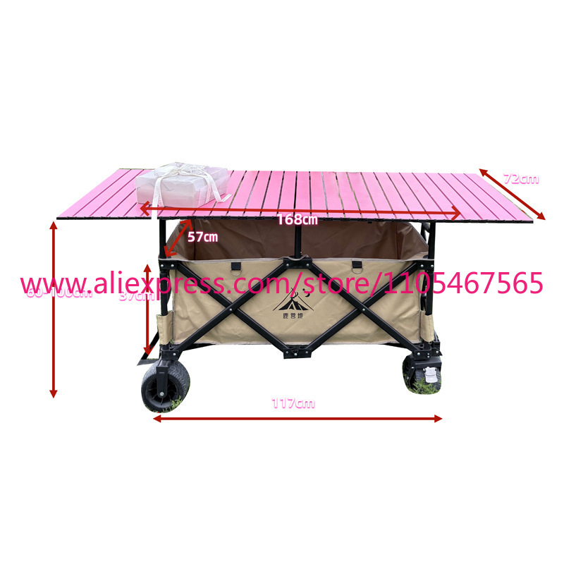 1PCS camper stall large foldab - Outdoor Camping Trolley ulasan dan harga