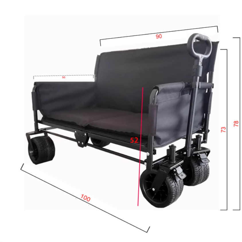 JXFT Multifunctional Four-Whee - Outdoor Camping Wagon ulasan dan harga
