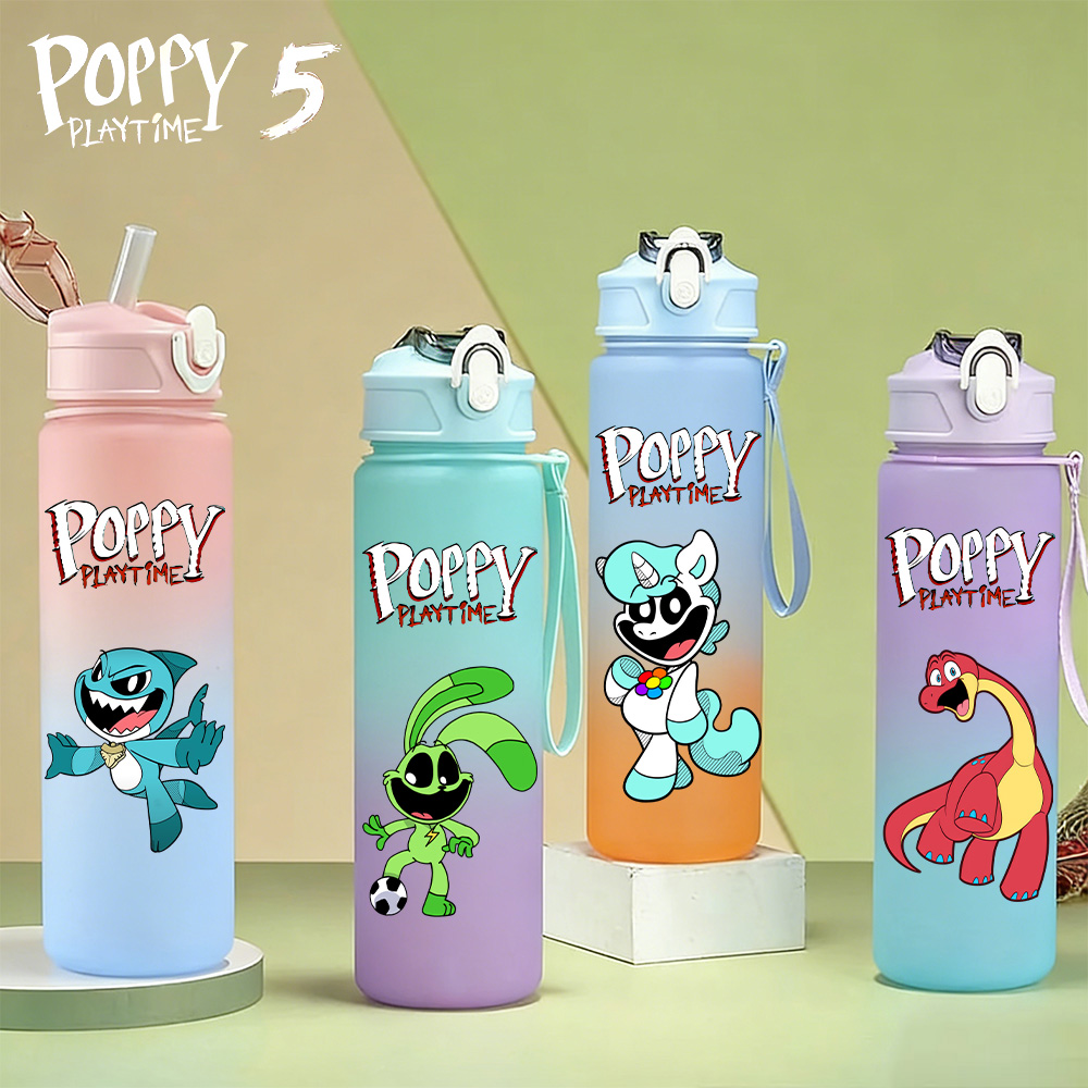 750ml Poppy Playtime Straw Bot - Outdoor Camping Water Tank ulasan dan harga