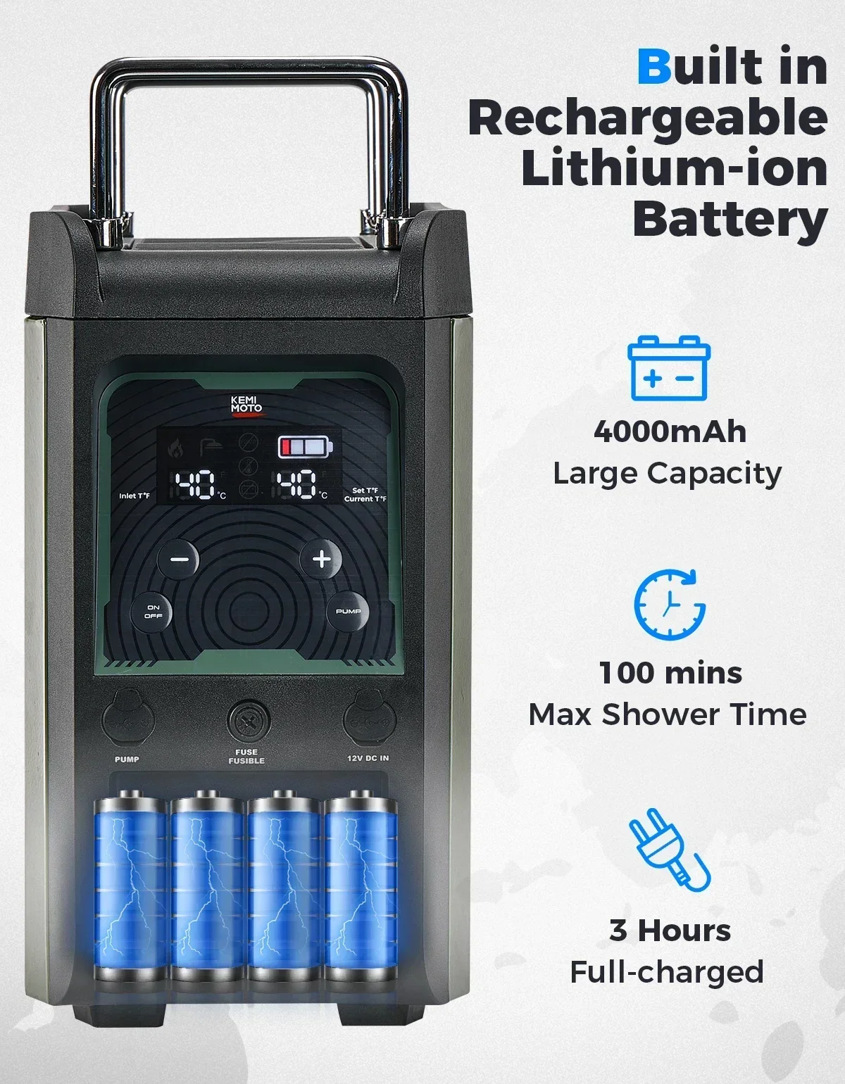 KEMIMOTO Water Heater Portable - Outdoor Camping Heater ulasan dan harga