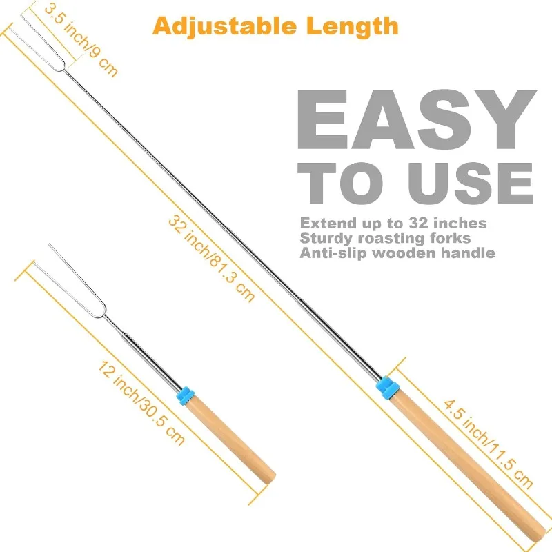 Stainless Steel Extendable Lon - Outdoor Camping Kitchen ulasan dan harga