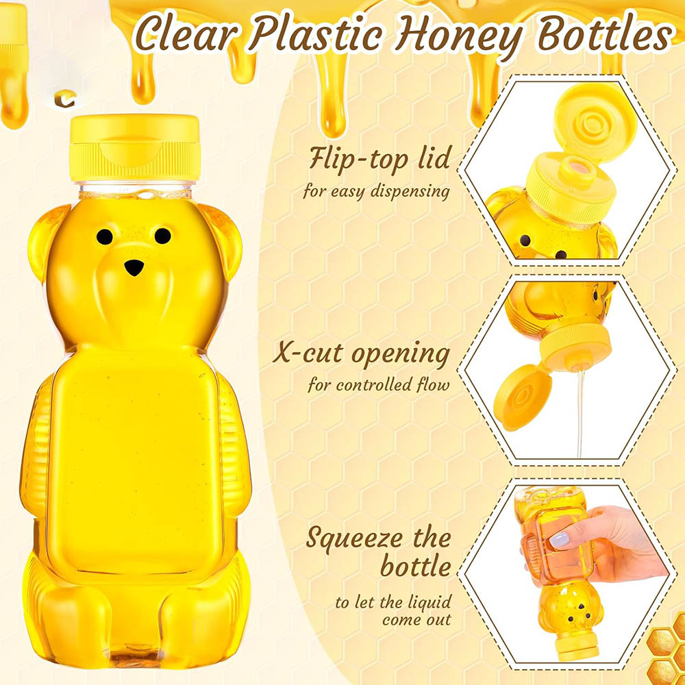 12oz Plastic Bear Honey Bottle - Bear Canister ulasan dan harga